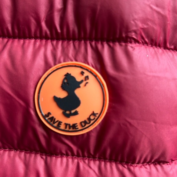 SAVE THE DUCK Red Puffer Jacket - Picture 3 of 16